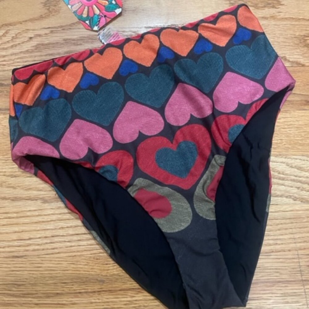 Farm Rio High-Waisted Bikini Bottoms - size S NWT
